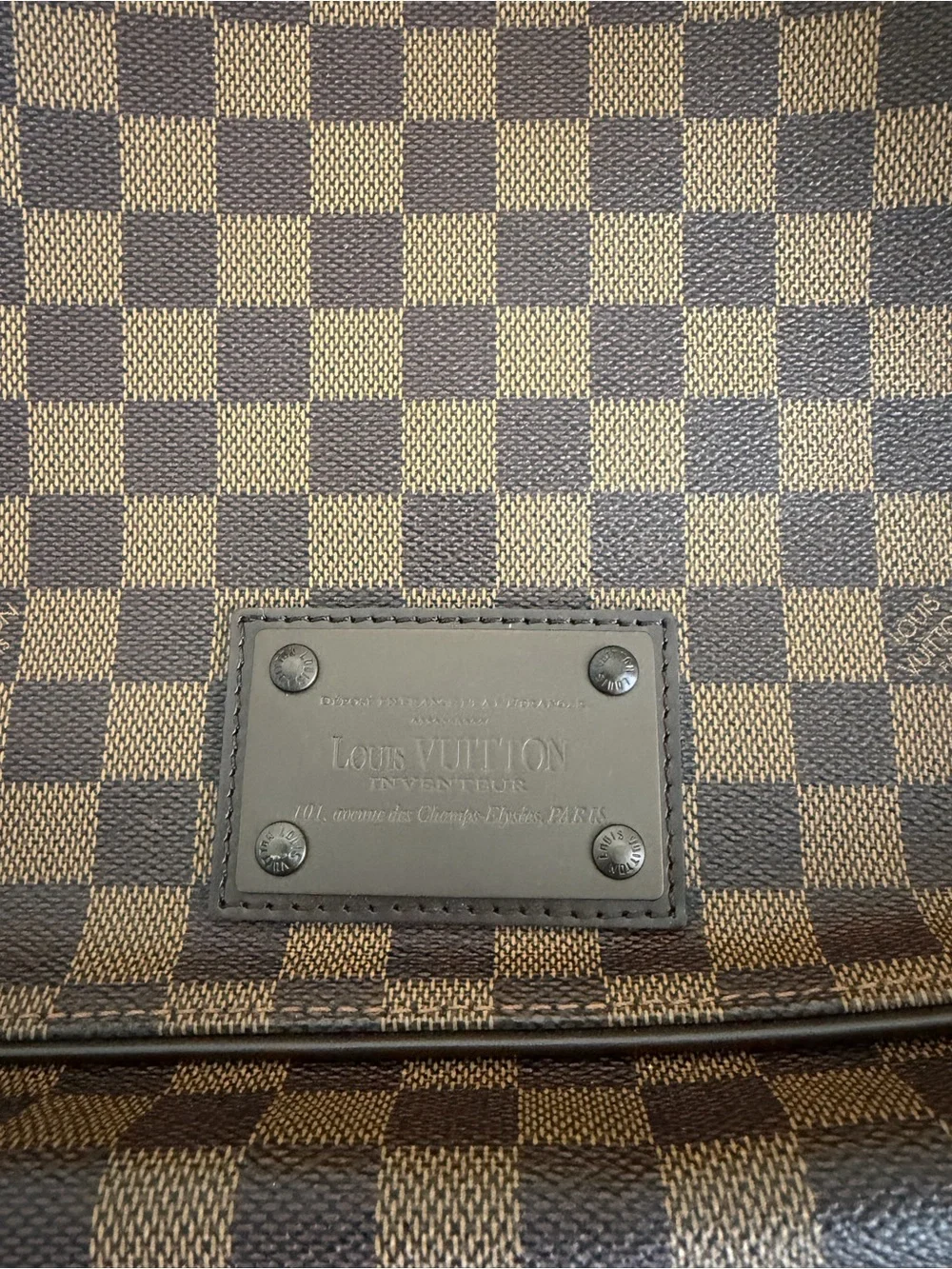 Louis Vuitton Brown Damier Ebene Messenger Bag with Adjustable Strap